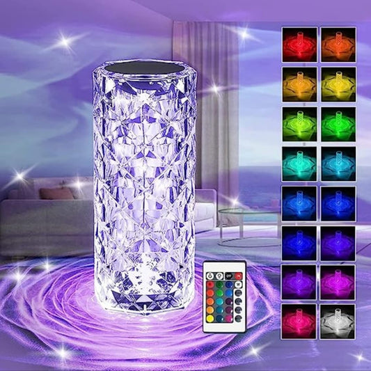 16 Colors Crystal Lamp With Remote